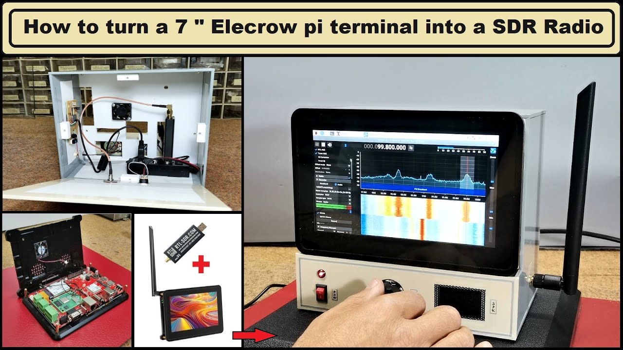 Turning an Elecrow Pi Terminal into a Standalone SDR Radio with an RTL-SDR Blog V4